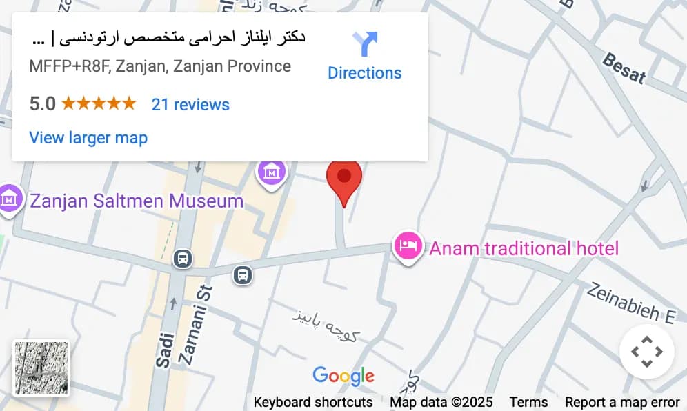 تصویر نقشه مطب دکتر ایل ناز احرامی